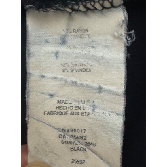 Bebe Sexy Black Stretch Knit Top One Cold Shoulder Long Sleeves Size S Evening - Picture 6 of 7